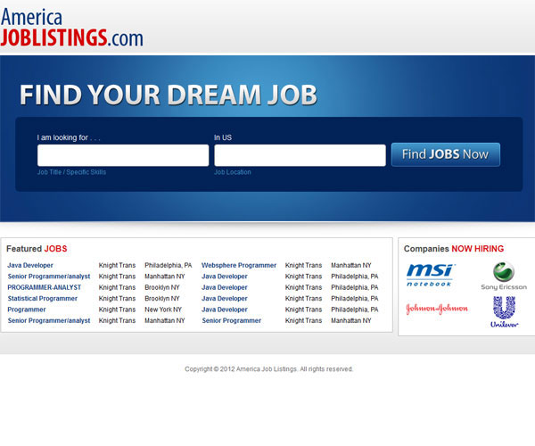 America Job Listings