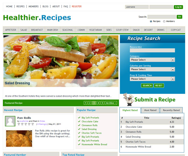 Healthier Recipes